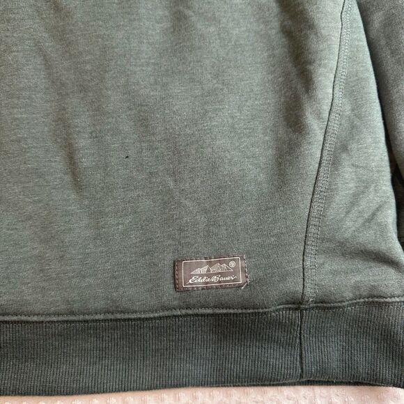 Eddie Bauer Men’s Sherling-lined Teal Henley Shirt Longsleeves Sixe XL - Picture 6 of 8